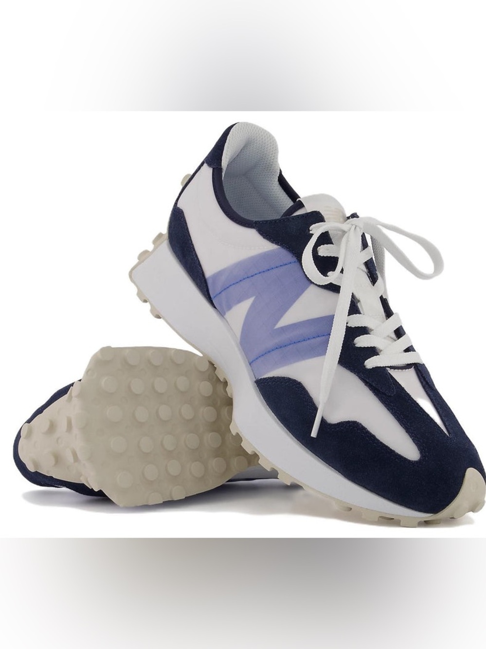 New Balance 327 MS327SV Men’s Size 9 Natural Indigo White Blue Retro Lifestyle